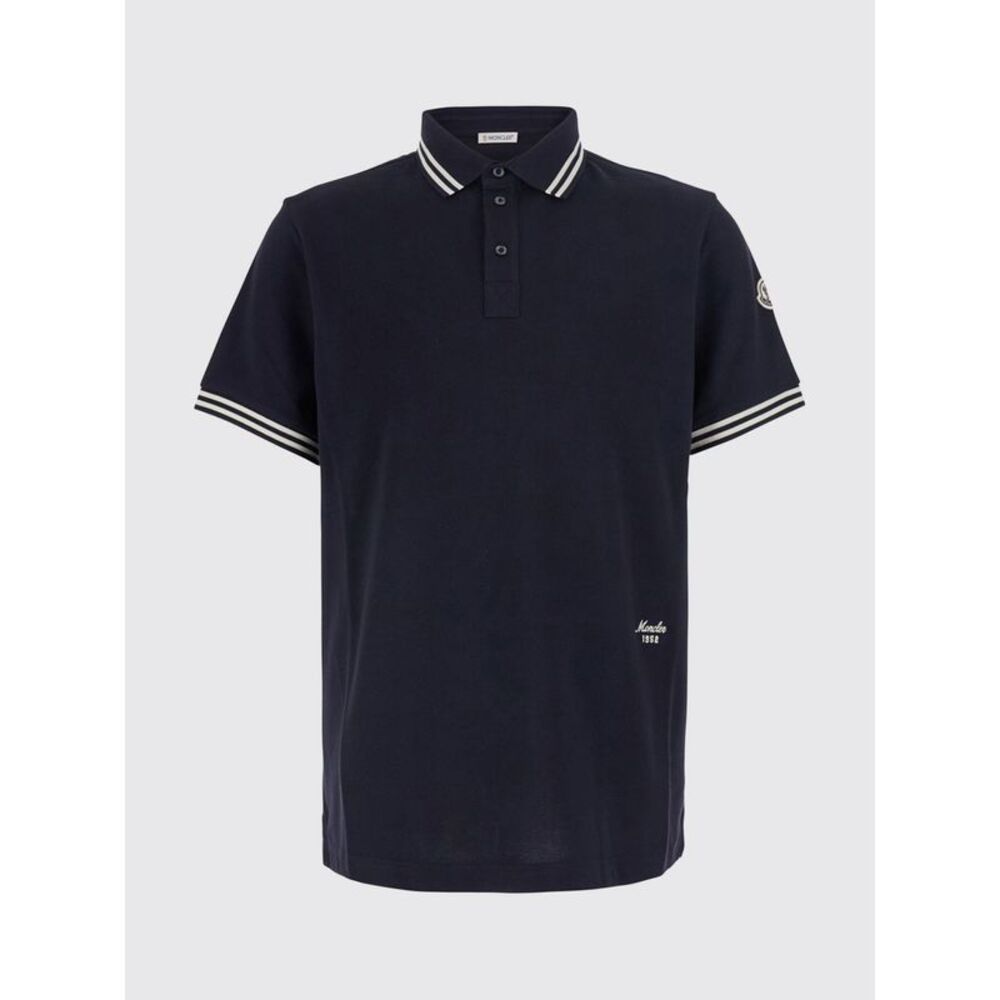 Moncler Polo Shirt Men Navy